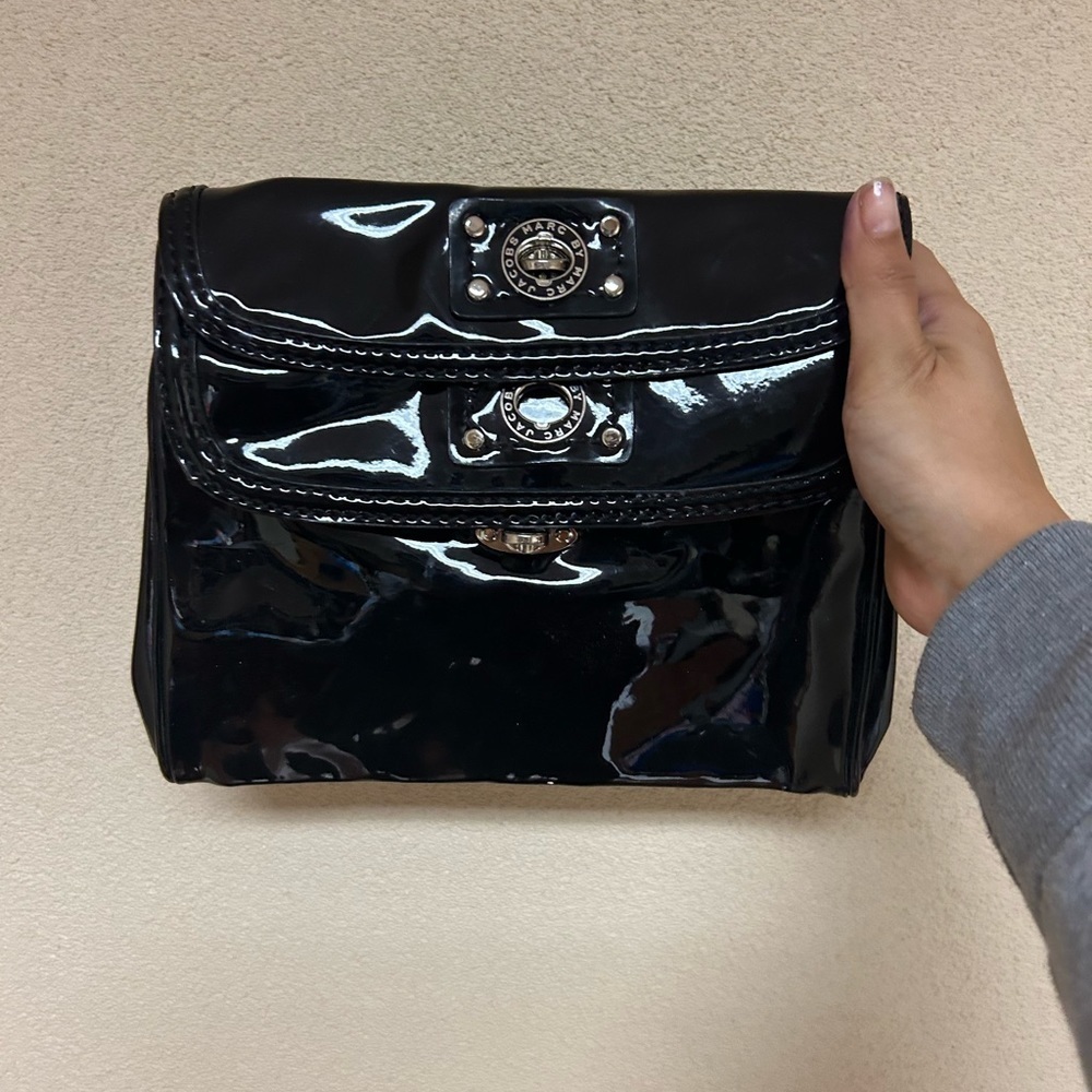 COPY - Marc Jacobs Double Black Patent Leather Clutch